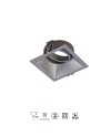 COMFORT GU10 * EMPOTRABLE CUADRADO PLATA